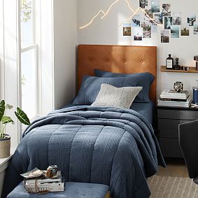 Tufted No Nails Dorm Headboard