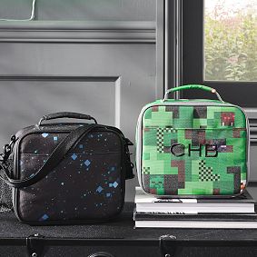 Gear-Up Minecraft Camo Backpack, Lunch and  Water Bottle Bundle, Set of 3