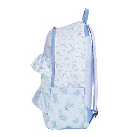 Colby LoveShackFancy Prairie Ditsy Ruffle Blue Backpack and Lunch Box Bundle, Set of 2