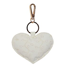 Eyelet Heart Bag Charm