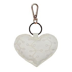 Eyelet Heart Bag Charm
