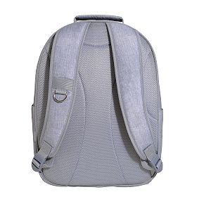 Gear-Up Chambray Eyelet Embroidered Large Backpack and Lunch Box Bundle, Set of 2