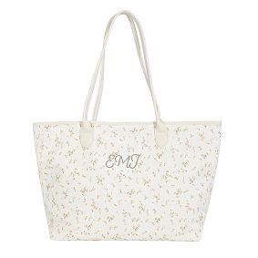 LoveShackFancy Natural Ditsy Tote Bag