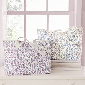 Roller Rabbit Lavender Monkey Tote Bag