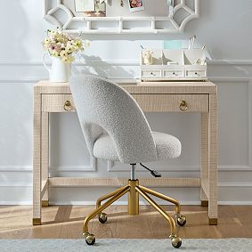 AERIN Raffia Writing Desk (40"w x 18"d)