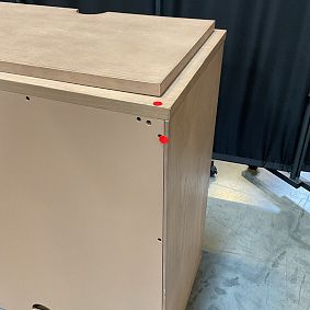 Open Box: Kearny 2-Door Cabinet Bookcase without Base (24.5") - Seadrift