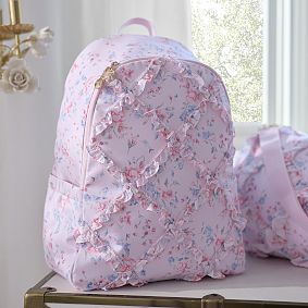LoveShackFancy Windsor Rose Ruffled Colby Backpack