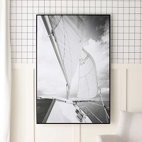 Open Box: Sailboat Framed Wall Art, Sailboat 1