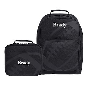Gear-Up Football Backpack and Lunch Box Bundle, Set of 2