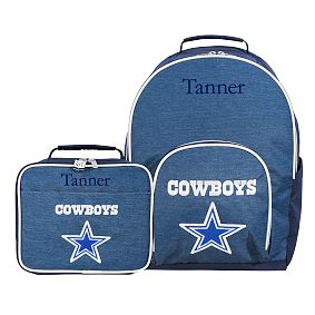 Gear-Up NFL Dallas Cowboys Large Backpack and Lunch Box Bundle, Set of 2