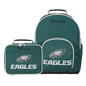 Gear-Up NFL Philadelphia Eagles Large Backpack and Lunch Box Bundle, Set of 2
