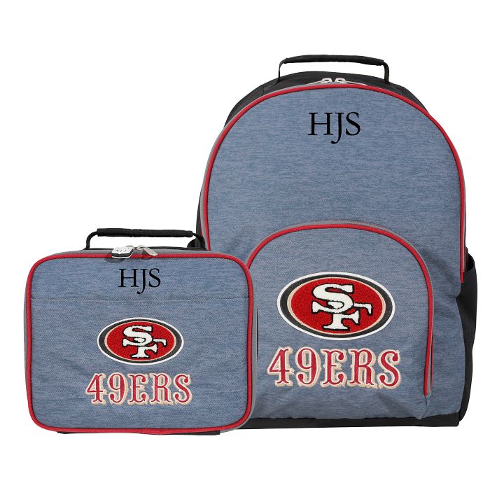 49ers mini backpack Loungefly NFL Printed Ergonomically designed straps offer versatile carrying options San Francisco 49ers NFL Logo