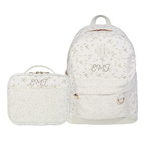 Northfield LoveShackFancy Natural Crochet Backpack and Lunch Box Bundle, Set of 2