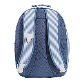 Gear-Up Le Petit Blue Bow Backpack &amp; Cold Pack Lunch Box Bundle