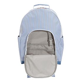 Gear-Up Le Petit Blue Bow Backpack &amp; Cold Pack Lunch Box Bundle