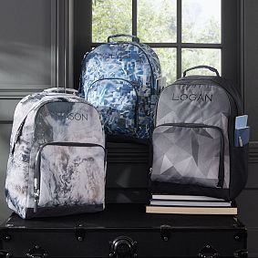 Gear-Up Reflective Pool Large Backpack and Lunch Box Bundle, Set of 2