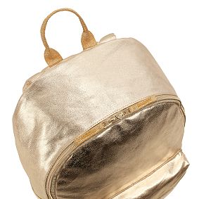 Colby Metallic Gold Backpack &amp; Water Bottle Bundle