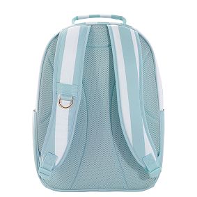 Gear-Up Quilted Cabana Stripe Backpack &amp; Cold Pack Lunch Box Bundle