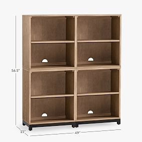 Kearny Tall Double Cubby Bookcase (49")
