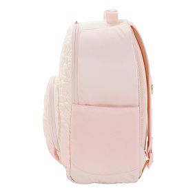 Gear-Up Bow Quilted Ombre Backpack &amp; Cold Pack Lunch Box Bundle, Set of 2
