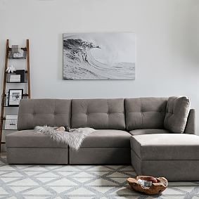 Burnett L-Shaped Sectional Set with Storage (96")
