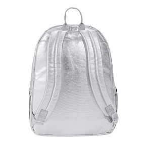Colby Metallic Silver Backpack &amp; Water Bottle Bundle