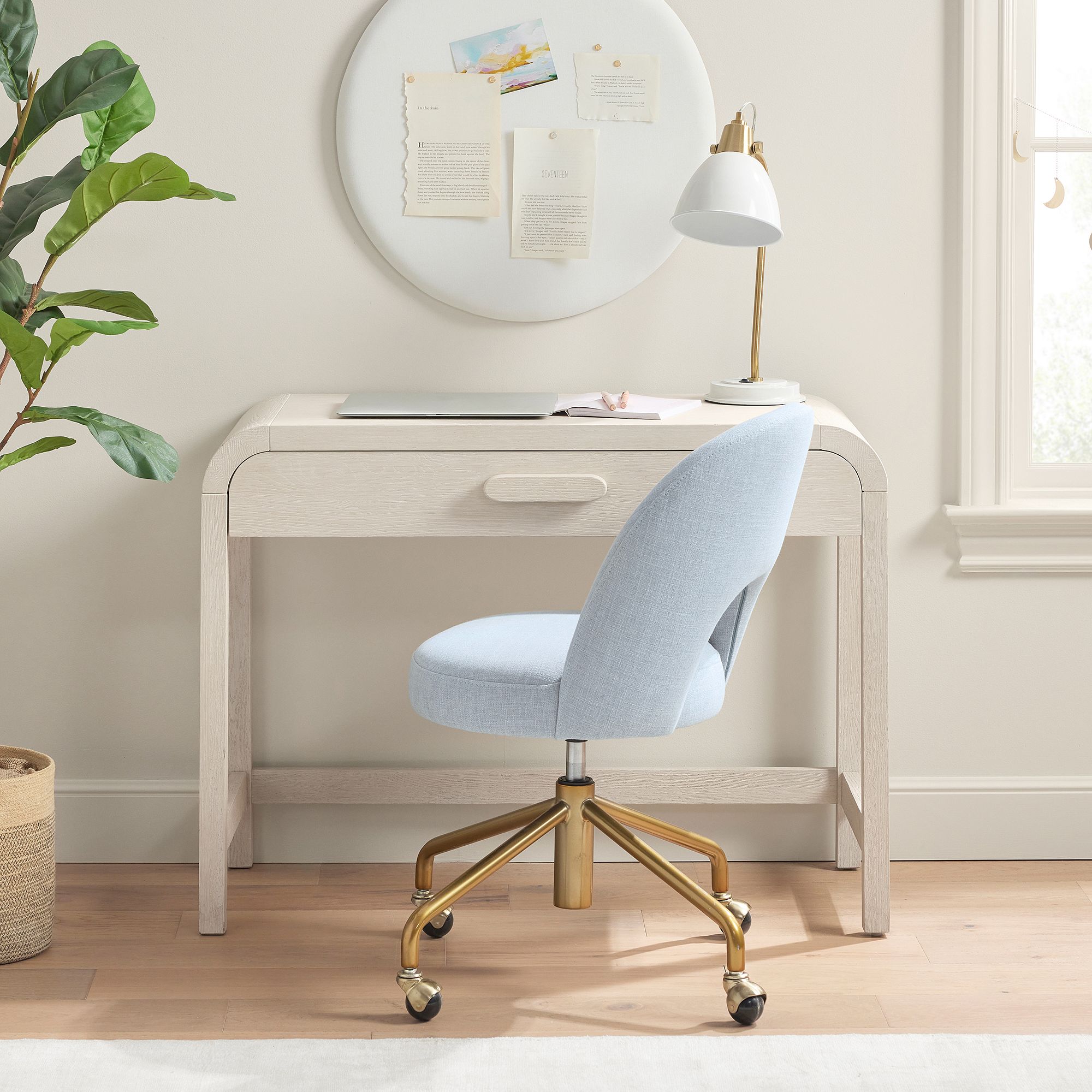 Clio Rounded Writing Desk (40"w x 18"d) by Pottery Barn Teen