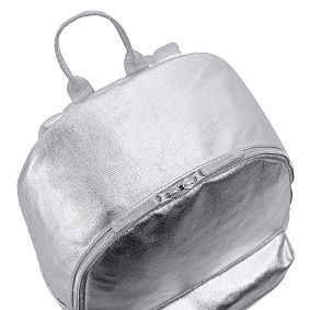 Colby Metallic Silver Backpack &amp; Water Bottle Bundle