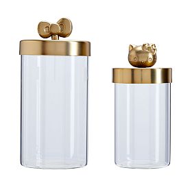 Hello Kitty® Lidded Glass Containers, Set of 2