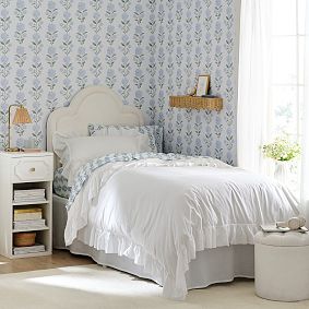 Washed Cotton Ruffle Organic Duvet Cover