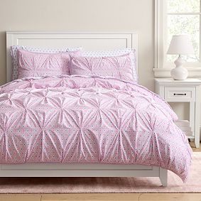 Roller Rabbit Kali Geo Pintuck Organic Duvet Cover