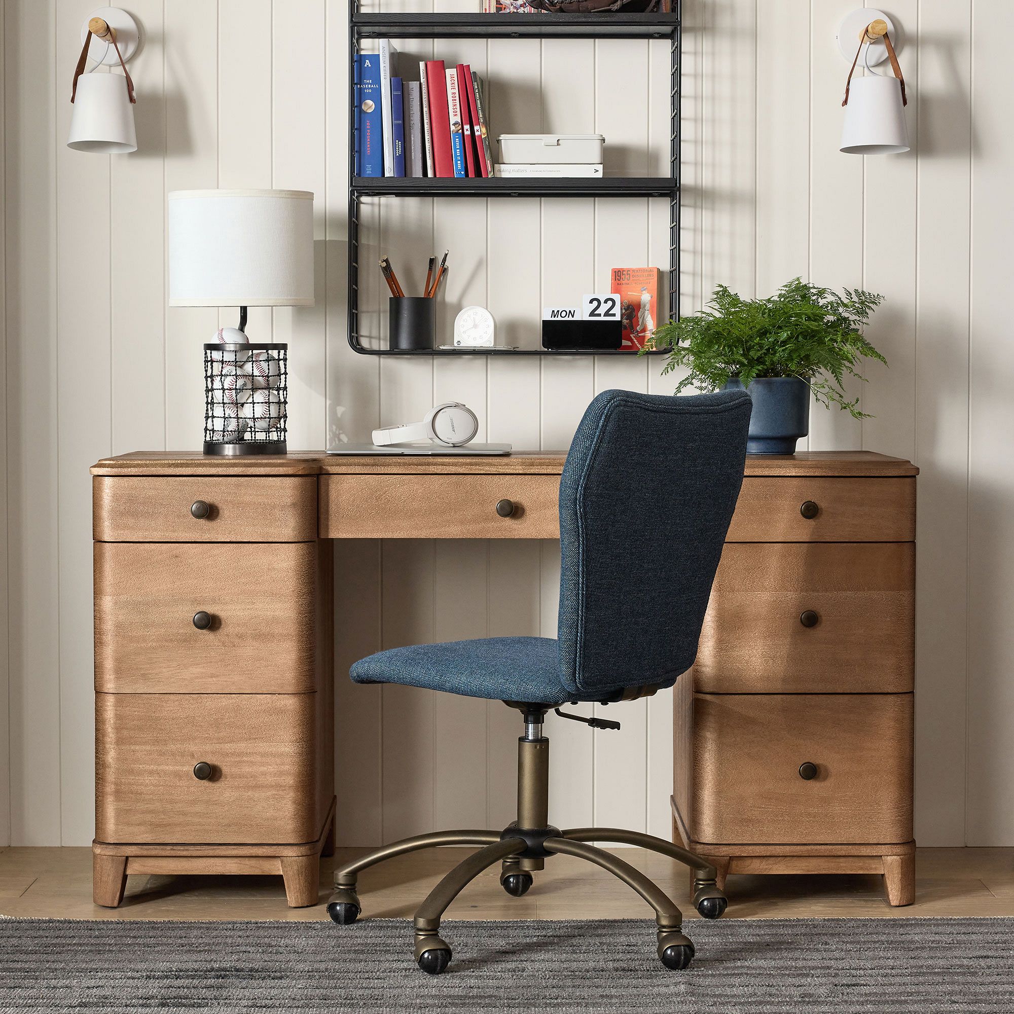 Rowan Storage Desk (56"w x 20"d) by Pottery Barn Teen