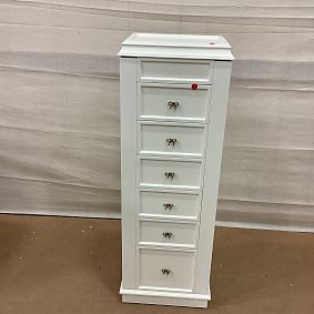 Open Box: LoveShackFancy Regency Floor Standing Jewelry Tower (14" x 40") - French White/Ivory