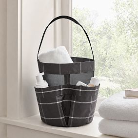 Boxter Plaid Shower Caddy