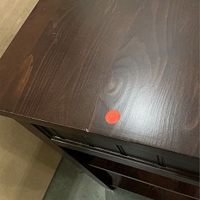 Open Box: Beadboard Nightstand (21") - Dark Espresso