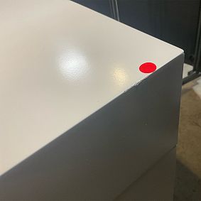 Open Box: Blaire Smart Storage Desk (57") - Simply White, Gold