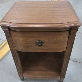 Open Box: Chris Loves Julia Aged Oak Nightstand (18") - Aged Oak