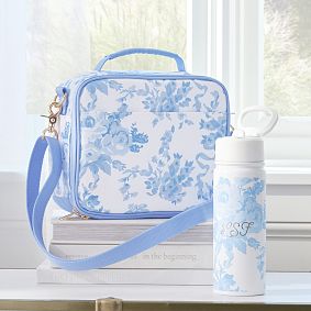 LoveShackFancy Damask Flip Straw Water Bottle