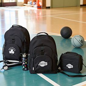 Gear-Up Personalized NBA Team Backpack and Cold Pack Lunch Box Bundle, Set of 3