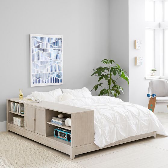 【値下げ】potterybarn(ポッタリーバーン)キャビネット Ultimate Platform Bed + Cubby/ Cabinet Set | Teen Bedroom Set