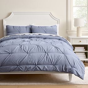 Chambray Microfiber Pintuck Comforter