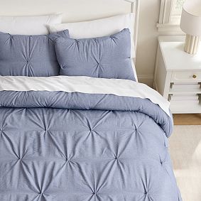 Chambray Microfiber Pintuck Comforter