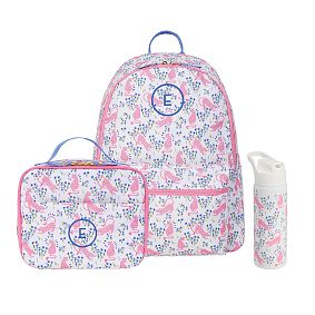 Colby Roller Rabbit Cheetah Garden Backpack, Lunch Box and Water Bottle Bundle, Set of 3