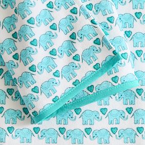 Roller Rabbit Hathi Hearts Elephant Bath Towel