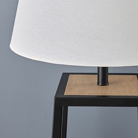 Seadrift And Metal Floor Lamp
