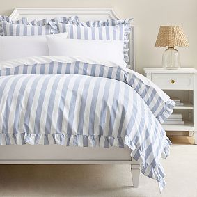 Cabana Stripe Ruffle Duvet Cover