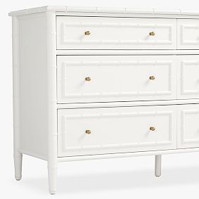 AERIN 6 Drawer Bamboo Dresser (56w x 19d")