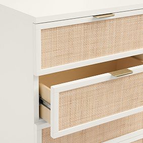 Westly Cane 5-Drawer Tall Dresser (26w x 18d")