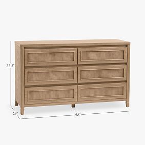 Weston 6 Drawer Dresser (56w x 19d")