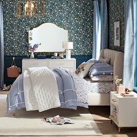 Chambray Tassel Duvet Cover